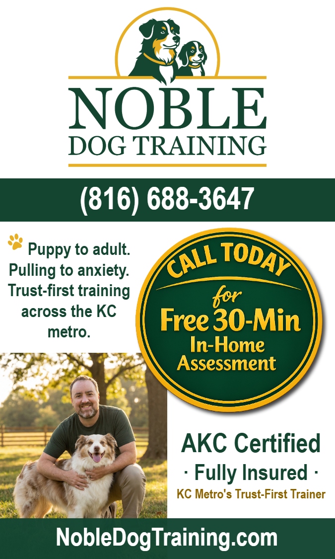 Noble Dog Training serving Kansas City metro